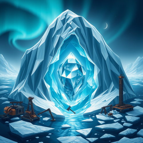 The Majestic Iceberg Hiding a Shining Gem