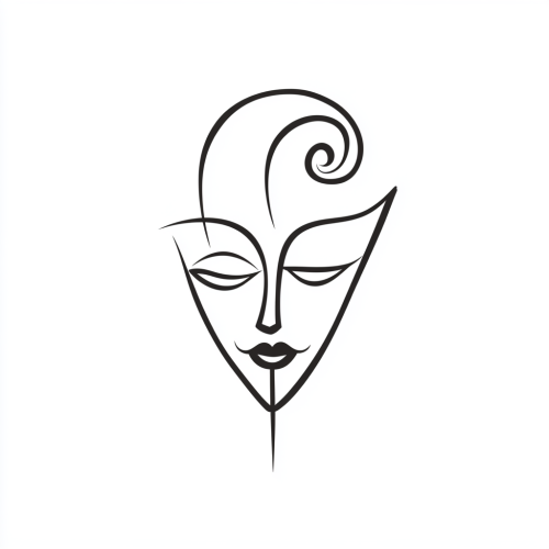 The Minimalist Jester Face Doodle
