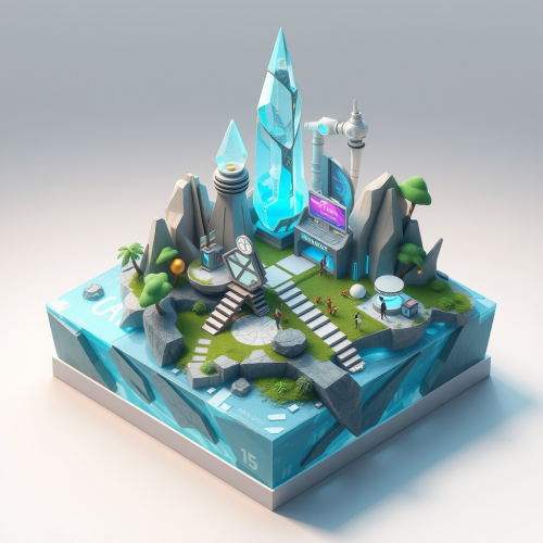 The Mysterious Sci-Fi Mini-World on a Floating Island The Mysterious Sci-Fi Mini-World on a Floating Island