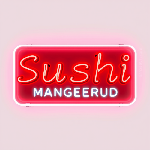 The Neon Sign of Sabi Sushi Manglerud