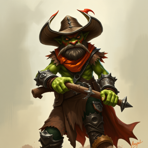 The Orc Cowboy in Dungeons and Dragons