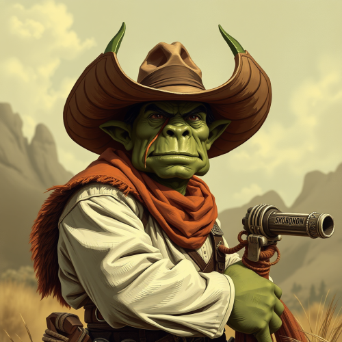The Orc Dressed as a Cowboy