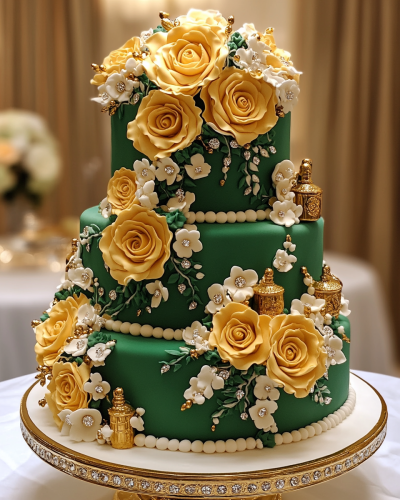 The Persian Moroccan Turkish Inspired Green Cake