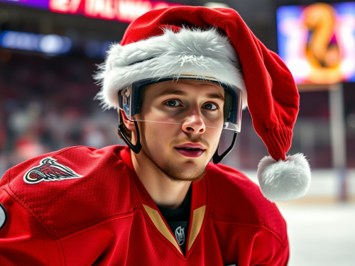 The Phoenix Hockey Player Celebrating Christmas