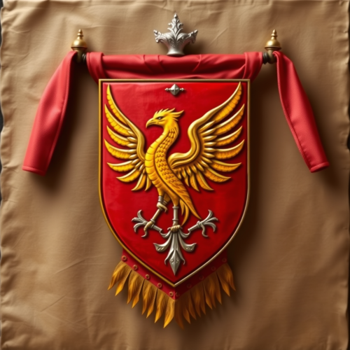 The Phoenix Order's Medieval Coat of Arms Banner