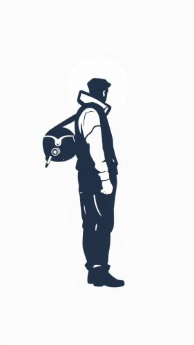 The Pilot: A Minimalist Adventure Logo