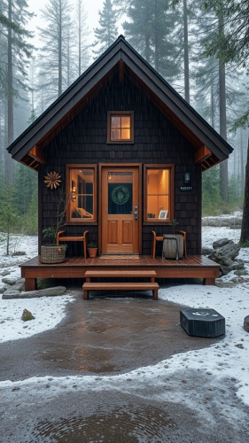 The Rainfall Cabin in the Woods The Rainfall Cabin in the Woods