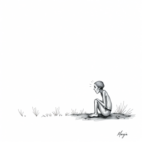 The Sadness Clown's Humorous Changing Position Mock-up