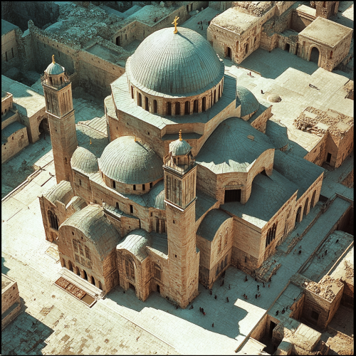 The Saint Sophia Cathedral in a Bird's-Eye-View
