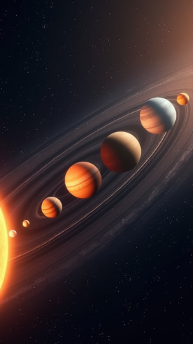 The Solar System Planets in Perfect Alignment