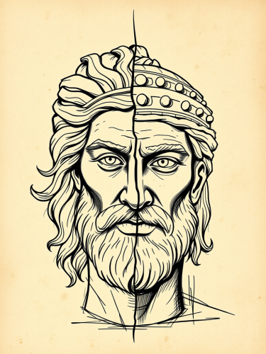 The Split Plaster Head: Zeus and King David Art