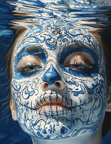 The Surreal Underwater Portrait of a Catrina