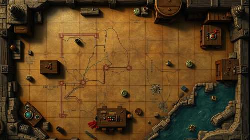 The Top-Down View of a DnD Pub Battle