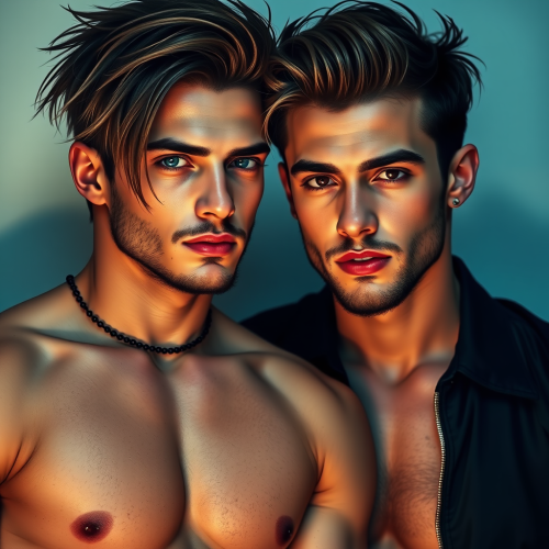 The Two Young Men's Portrait