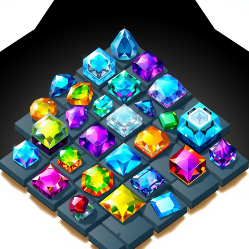The Ultra-Detailed Isometric Gem Sprites for Videogame