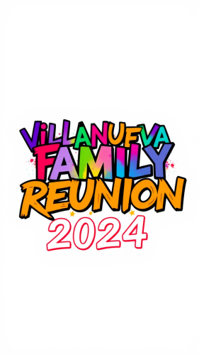 The Villanueva Family Reunion 2024 Graffiti Poster