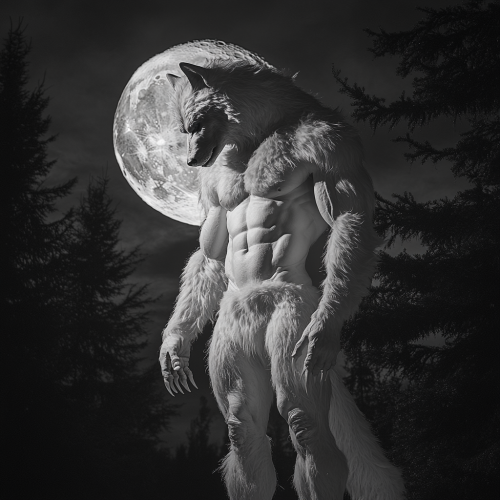 The Werewolf in the Moonlit Forest