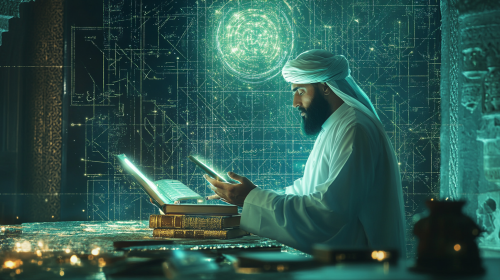 The Wise Islamic Scholar Embracing AI Knowledge