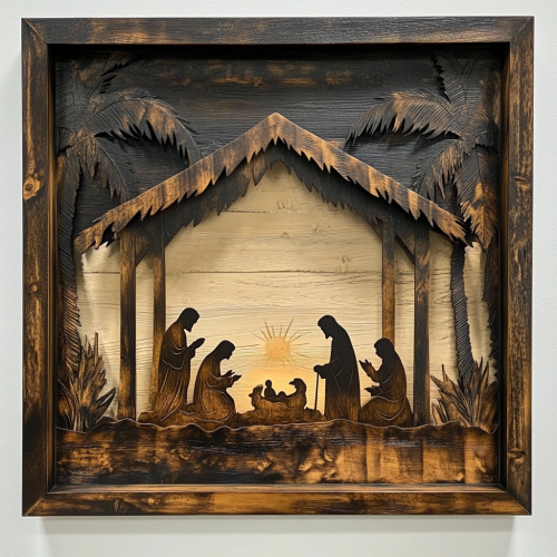 The Wooden Wall Art Nativity Scene: A Classic