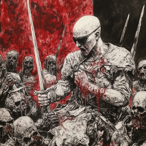 The Young Albino Knight Surrounded by Tormented Souls
