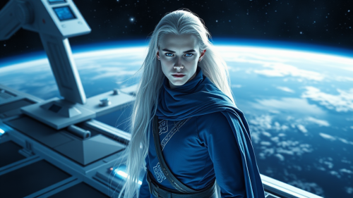 The Young Pleiadian Commander Aboard His Starship