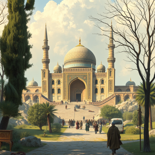 The beautiful city of Ardabil centuries ago.