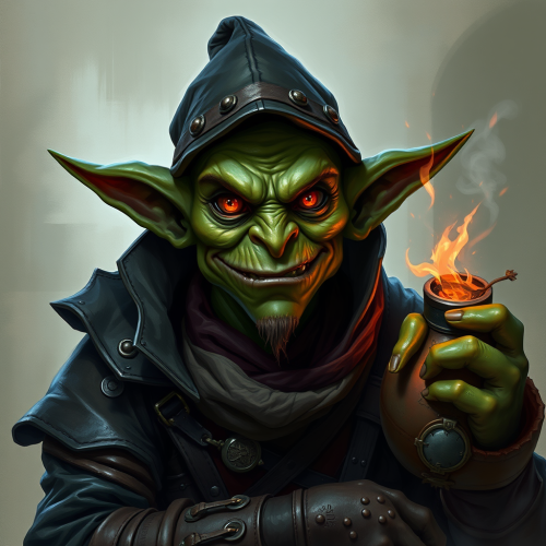 The sneaky goblin alchemist with dangerous bombs.
