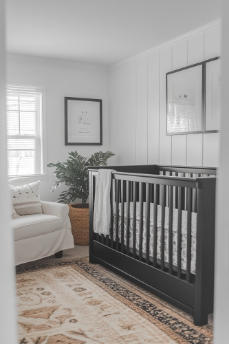 Timeless Black and White Nursery: Modern Elegance