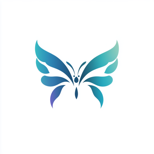Transformational Coaching Program logo with butterfly symbol, calming tones. Transformational Coaching Program logo with butterfly symbol, calming tones.