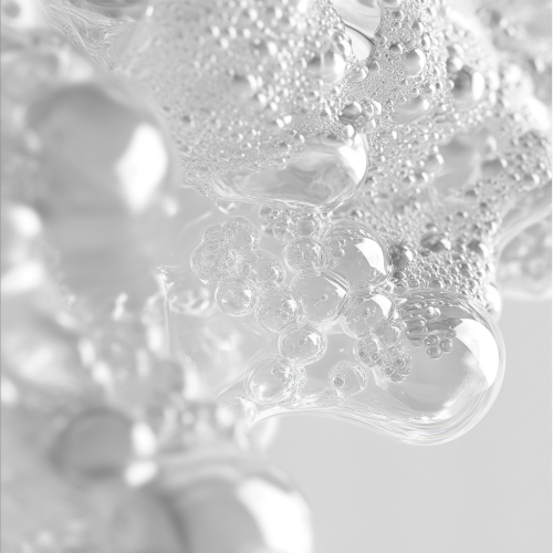 Transparent bubbles with bright capsules in colorless toner