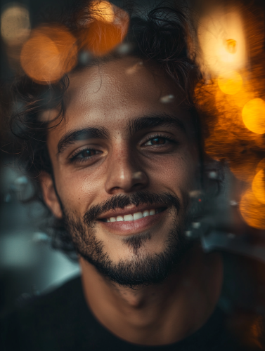 Blurred Photography of Face