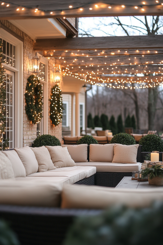 Twilight Christmas Wonderland: Outdoor Festive Decor