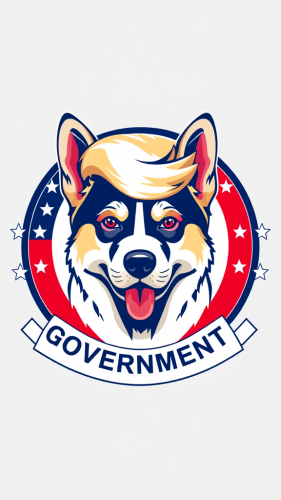 USA's Efficient Government Department Logo with Doge