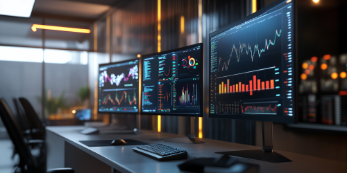 Ultra Realistic Data Lab Computers with Radar, Graphs, People, Netflix Style - AR 2:1