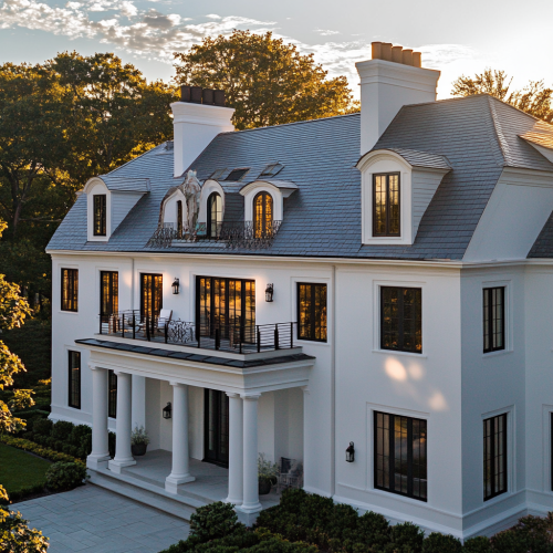 View from Above: Elegant New England Villa