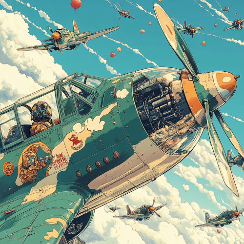 Vintage Aerial Combat: Green Fever in the Sky Vintage Aerial Combat: Green Fever in the Sky