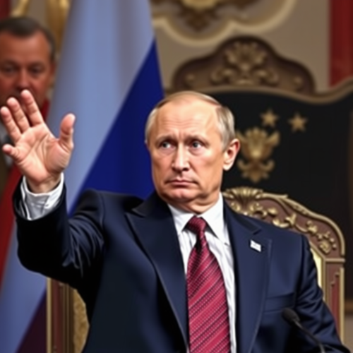 Vladimir Putin in a Surprised Situation