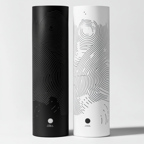 Water ripples and Aboriginal art on packaging design