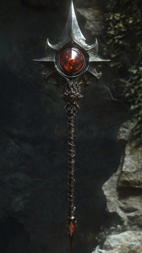 Weapon to strike essence of dark creatures. Crystalized soulstone tip.