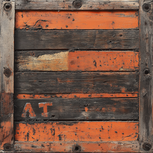 Weathered wooden crate sans text, rustic and warm tones.