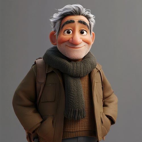 Wise Tetsu - Kind Older Man Character