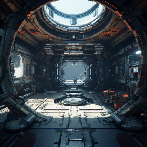 Abandoned space station with lurking danger