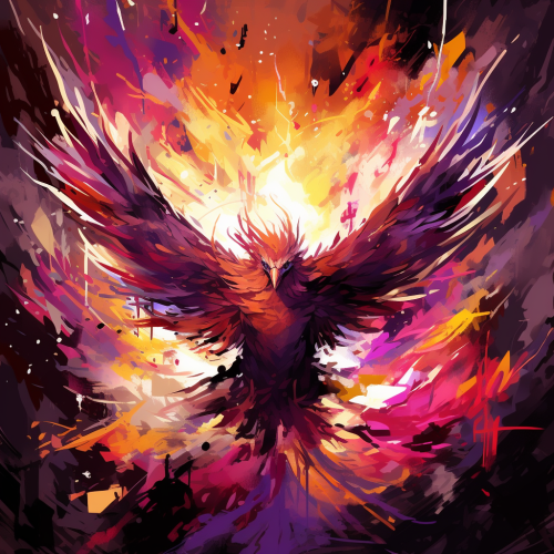 Colorful Phoenix in Cubic World