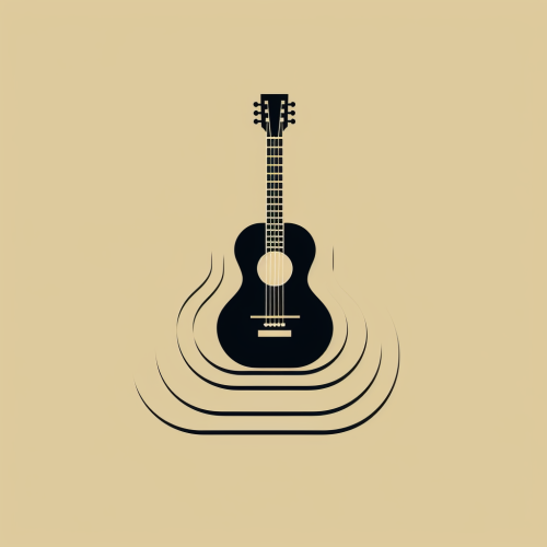 Minimalist Acoustic Guitar Image Minimalist Acoustic Guitar Image
