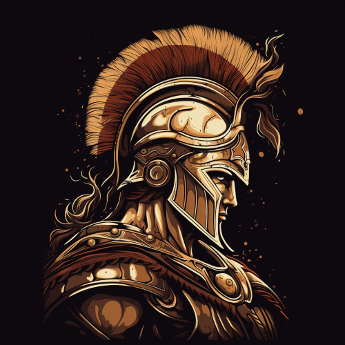 Illustration of Achilles, the Greek warrior