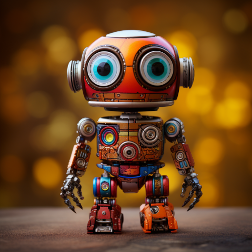 Cute and Silly Handmade Robot Toy