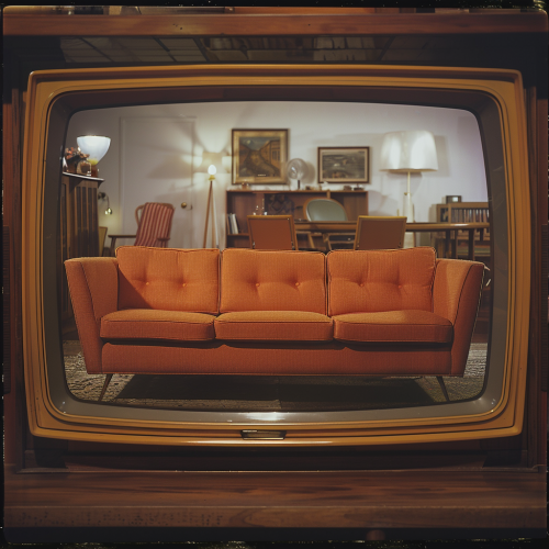 Vintage Adrian Pearsall Sofa Interior