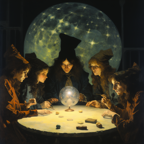 Supernatural girls fighting alien sorcerer Salvar Osket