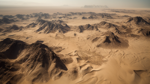 Aerial View of a Desolate Wasteland