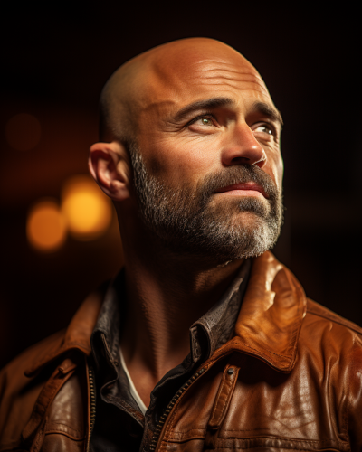 Affluent man in detailed cinematic shot